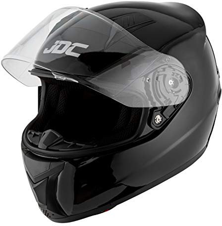 JDC volles Gesicht Motorrad Helm - Prism - Schwarz - L