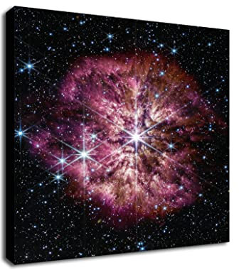 NASA James Webb Teleskop – Wolf-Rayet Star Wandkunst – eingewickelte Leinwand, Wandkunst ([76 cm x 76 cm])