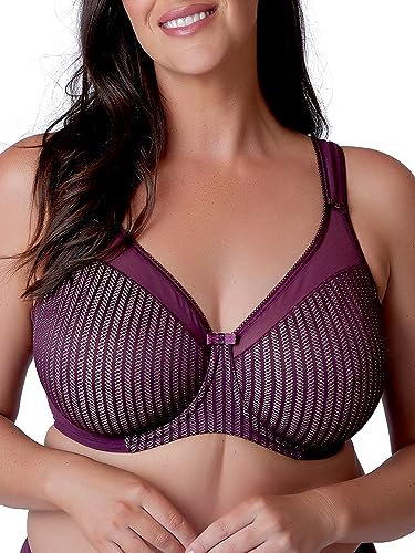 Berlei Beauty Stripe Underwired Minimiser Bra (36E, fig)