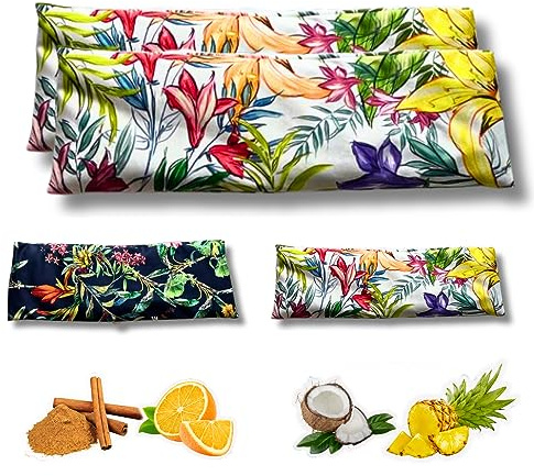 SACO TERMICO FRIO O CALOR CON FUNDA LAVABLE, AROMA NARANJA Y CANELA, DOLORES CERVICALES, MENSTRUALES, OSEOS, MUSCULARES, CONTRACTURAS, MIGRAÑAS, DOLOR CABEZA, 100% NATURAL REGALO ORIGINAL