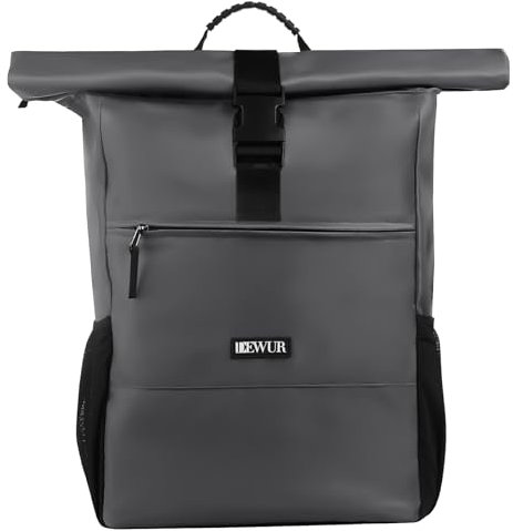 DEWUR 35L Thermo Rücksack Kühlrucksack Kühltasche Wasserdichter Picknickrucksack mit Flaschenöffner für Picknick Camping Strand Wandern Reisen Einkaufen (Grau)