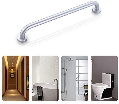 Badezimmer-Haltegriff aus Aluminium mit verdeckten Schrauben,Sicherheitsgriff für ältere Menschen und Behinderte für Dusche,Badewanne,WC,ohne Bohren und Bohren,gestrahlt (12/16/20 Zoll)