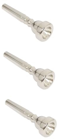 Toyvian 3stücke Kupfer Trompetenmundstück Silber Hochwertiges Ersatzmundstück Für Trompete Geeignet Für Anfänger Und Profis Präzise Verarbeitung Für Besten Für Hohe Lagen