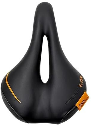 Fahrradsattel Herren Fahrradsattel for MTB-Sitz, hohl, rutschfest, weiches Kissen, komfortabler MTB-Rennradsattel, Fahrradzubehör Fahrradsattel (Color : VL-3256-B-Orange)