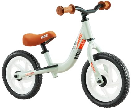 VEVOR Draisienne pour enfants d'aluminium, siège et guidon réglables, pneus mousse EVA 305 mm, sans pédale, charge 25 kg pour garçons, filles 1-5 ans