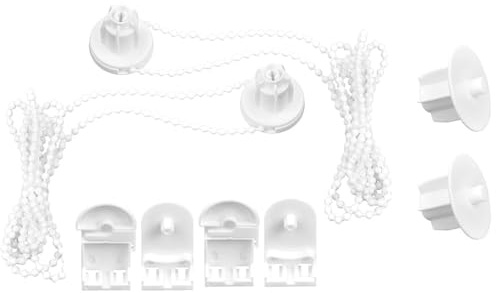 BRITECO 2 Sets Roller Blind Fittings - Complete Roller Blind Repair Kit - Easy Installation, Durable - Fits Most Roller Blinds