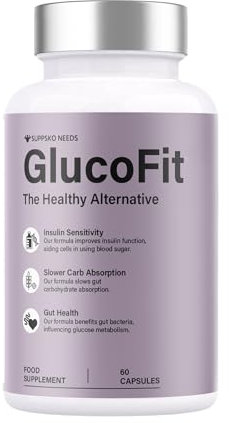 Gluco Fit Food Supplement - The Healthy Alternative - Natural Ingredients - 60 Capsules 1 Month Supply SUPPSKO NEEDS
