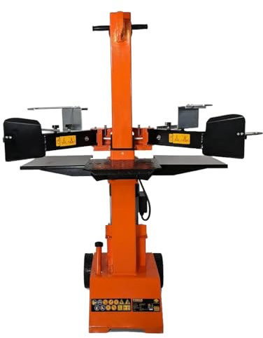 Forest Master FM8VE 8 Ton Vertical Log Splitter with 4-Way Blade | 8 Ton Splitting Force, Electric Powered Operation, Vertical Splitting Design, Log Length up to 550mm, 4-Way Cutter