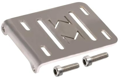 TOQPCZA RC Autoteile Für LCG 1/10 RC Für Chassis Rigs Crawler Upgrade Teile Übertragung Zubehör Fach Elektronische ESC Batterie Halter(Silver)
