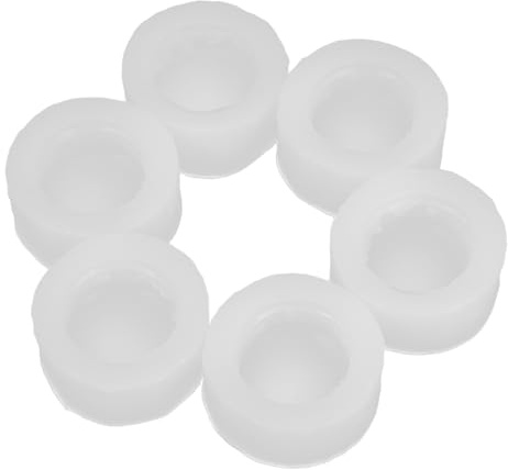 Amosfun 6pcs Macaron Silicone Mold for Baking Fondant Molds for DIY Cake Candy Soap Making for Home and Party Use