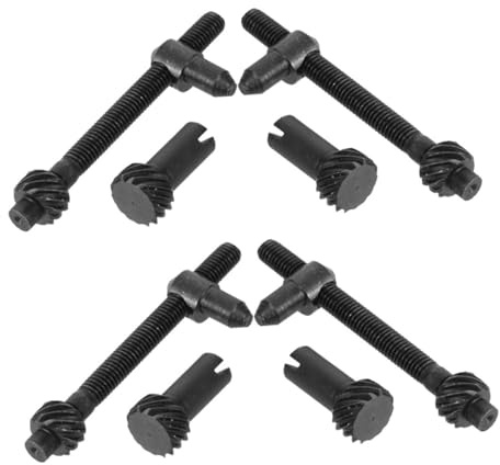 Gadpiparty 4 juegos Kit Tornillos Tensor de Cadena para Motosierra Ajuste Preciso para Reducción de Vibraciones y Mantenimiento Fácil Repuesto Resistente para Continua
