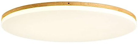 JXYDJH Lampada Da Soffitto Per Camera Da Letto Con Paralume Piatto In Legno Naturale, Lampade Da Soffitto Moderne E Uniche A LED Da 24 W, Stile Giapponese, Apparecchi Di Illuminazione Da Soffitto