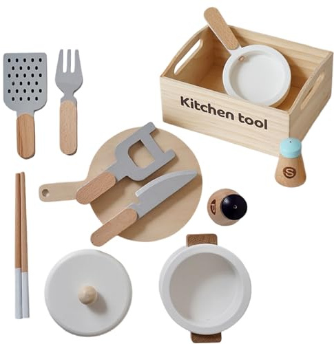Kids Kitchen Set, Pretend Cooking Play Accessories, Mini Size For Home Indoor Use, Material, Realistic Chef Simulation Training Game, Educational Role Play Purpose