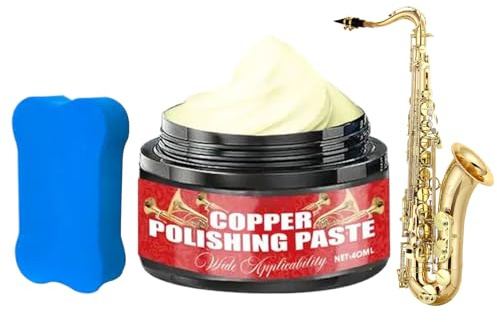 Kupfer Reiniger und Politur,40ml Paste zur Beseitigung von Rost und Kratzern auf Oberflächen | Blasinstrumente Reiniger Für Trompete Posaune Saxophon,für Trompete Posaune Saxophon Schmuck Uhr Ring Aut