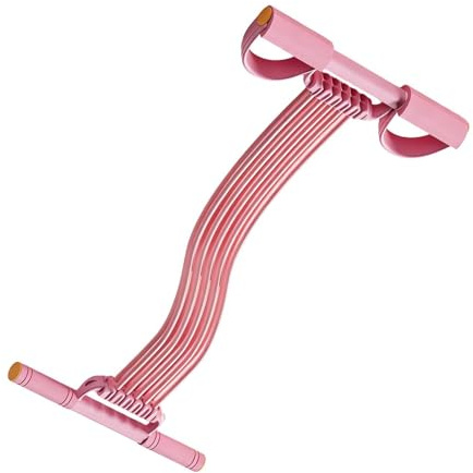 Banda De Resistencia De Pedal,Cuerda De Tensión De 10 Tubos Ajustable Portátil - Banda De Resistencia Elástica Yoga Con Mango | Mujeres Adultas Gimnasio Casa Pilates Abdominales Cintura Brazo