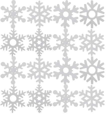 Amosfun Holz Schneeflocken AnhäNger Weihnachtsdeko 3.5X3.5Cm 100 StüCk Deko Streuteile FüR Weihnachtsbaum Tischdeko Basteln Und Party Dekoration