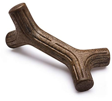 Benebone Giocattolo da masticare per cani resistente, per masticatori aggressivi, vera pancetta, gigante, prodotto negli Stati Uniti.