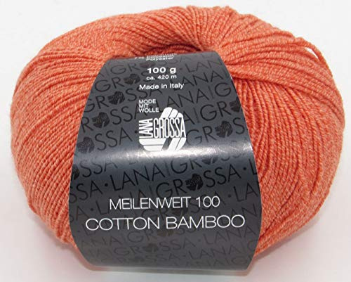 MEILENWEIT 100g Cotton Bamboo 18 - Koralle