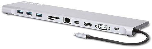 Manhattan 130578 USB-C™ 11-in-1 Dreifach-Monitor mit MST