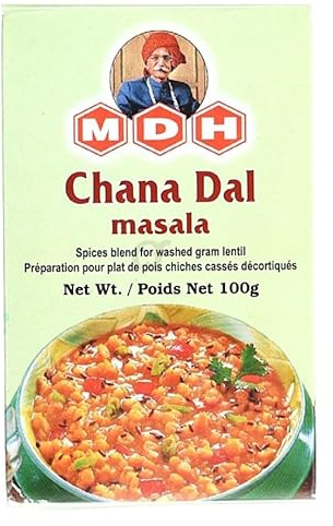 MDH Various Seasoning Masala Powder - Spices Mix Curry Masala Recipe Mixes Casserole Seasoning Herbs - Aromatic & Enhances the flavor of the meal (Chana Dal Masala (100g), Pack of 1)
