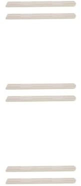 DOITOOL 6 StüCk Schubladenschienen Zum Kleben - 26,4cm Selbstklebende Gleitschiene Kunststoff Ohne Bohren - Ausziehschiene Schienen FüR Schubladen Und Kommode - WeißE Auszugsschienen Schrank