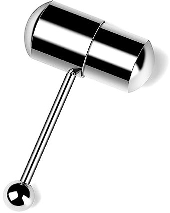 Hyclam Piercing de lengua vibrador de acero inoxidable, piercing para lengua, piercing para el cuerpo, joyería de moda