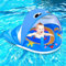 Bouee Bebe avec Pare Soleil UPF50+ Plage Bebe avec Siège de Sécurité Réglable, Baby Flotteur Bouee Enfant Bouee Piscine Bebe pour Tout-Petits pour 6 à 24 Mois