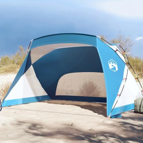 Kavolet Strandmuschel Strandzelt 274x178x170/148 cm Windschutz Strand, Sonnenschutz & Windschutz Tragbar kleinem Packmaß Sonnenzelt Shelter für Familie Camping Garten Strand, Azurblau