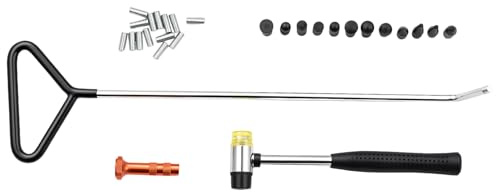 Loobiiny15 delar rippningsverktyg, kaross, bucklor, reparationsset med utbytbara spetsar, bucklor, glidhammare, bil, buckellspak, set, paintless dent borttagningsverktyg, buckelllyft