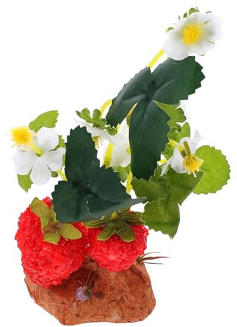 Happyyami 3stücke Künstliche Reptilienpflanze Für Terrarien Lifelike Dekoration Mit Sockel Für Eidechsen Schildkröten Und Andere Reptilien Installieren Verbessert Habitat