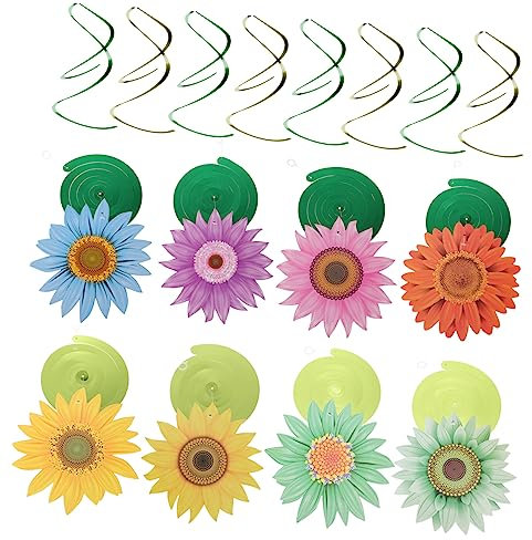 KOMBIUDA 1satz Frühling Spiral Hängedekoration Aus Papier Mit Blumenmotiven Teiliges Für Kindergeburtstage Hochzeiten Und Themenpartys Bunte Fröhliche Atmosphäre Für Jeden Anlass
