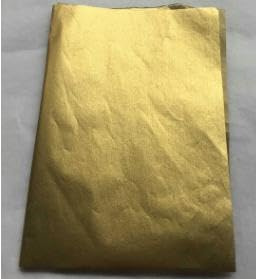 Kesote 60 Hojas Papel de Seda para Envolver 50 x 70 cm Papel para Relleno de Regalos o Manualidades, Dorado