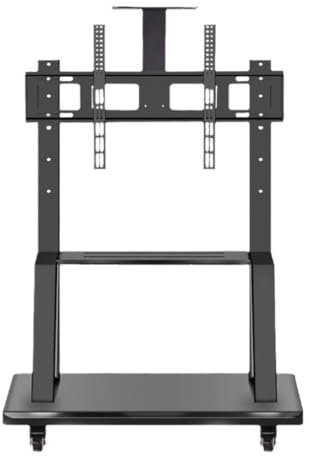 Höhenverstellbarer rollbarer TV-Wagen für 81,3 - 190,5 cm (32 Zoll) große Fernseher, hält bis zu 130 kg mobiler TV-Ständer mit Medien-Regal, Rädern und TV-Halterung