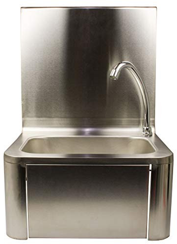 AcMax Handwaschbecken Waschbecken Hygienebecken Kniebedienung 40x56x34cm Edelstahl