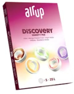 Générique - Gourdes up air -5-packs de pods - Coffret sélection Cerise Kola, Thé Glacé Saveur Pêche, Cassis, Citron Vert, Mangue-Passion