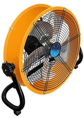 XUJUAN-0227 Industrial Floor Fan Paddy Fan Powerful Electric Fan Desktop High-power Construction Site Fan Large Wind Power Floor Industrial Fan Heavy-Duty Fan(12 inch)