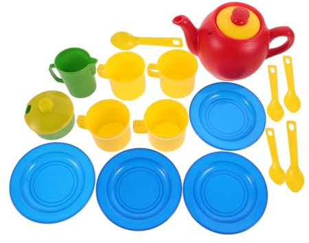 ERINGOGO Té De Plástico para Set De Té Miniatura Accesorios De Cocina Infantiles Juego De De Juguete De Casa