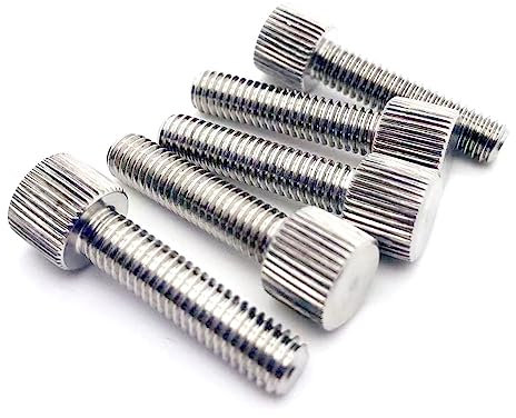 OZXLH 5/10 Stück M2 M2.5 M3 M4 M5 M6 304 A2 Edelstahl Rändelschraube flach rund Kleiner Kopf handfest Rändelschraube Bolzeneinstellung werkzeuglos(M2.5x5mm 10pcs)