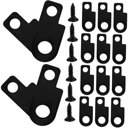 MINAOLULUS 16 Stück Metall Pedalboardhalterungen mit Schrauben für E-gitarren Effektpedale Kompakte Bauweise und Schnelle Montage für Bühne und Übung