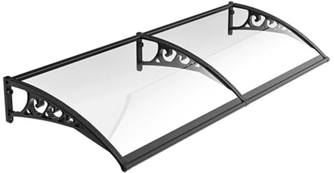 Auvent en aluminium pour fenêtre et porte - Facile à installer - Résistant aux intempéries - Protection durable pour l'extérieur - Solution élégante d'auvent de fenêtre