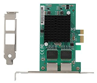 Tarjeta de Red PCIe 1x Gigabit Ethernet para PC y Servidor, Compatible con Chip 82575, Ideal para entornos empresariales y virtualización, con Soporte para Jumbo Frames y Wake-on-LAN