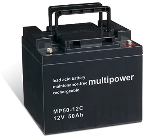 akku-net Bleiakku (multipower) für Elektrorollstuhl Shoprider Sprinter 889-3 zyklenfest, 12V, Lead-Acid