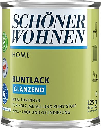DurAcryl Buntlack Silbergrau 125 ml RAL 7001 Glänzend Schöner Wohnen