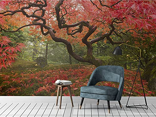 Fotomural Vinilo Pared Arbol Tonos Rosas | Fotomurales Pared | Fotomural Decorativo | Mural | Vinilo Decorativo | Varias Medidas 350 x 250 cm | Decoración comedores Salones | Motivos Paisajisticos