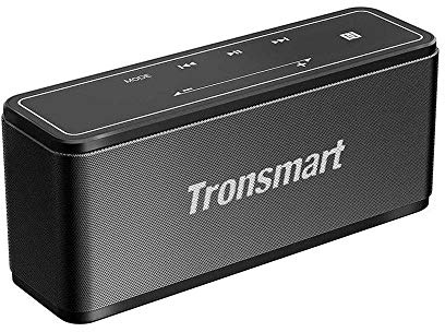 Tronsmart Altavoz Bluetooth inalámbrico portátil Bluetooth 4.2 megabocina de 40 W, Control táctil, 15 Horas de reproducción TWS Deep Bass, NFC, Graves Profundos, retroiluminación LED