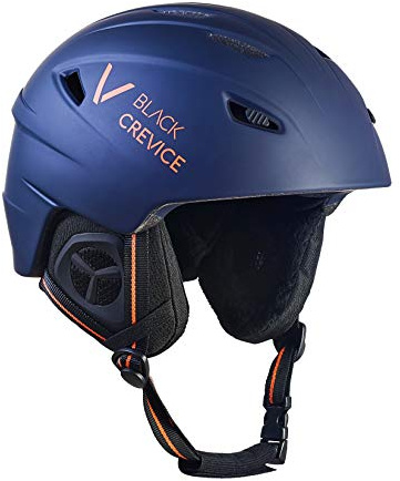 Black Crevice Erwachsene Skihelm Streif, matt Navy/orange, L