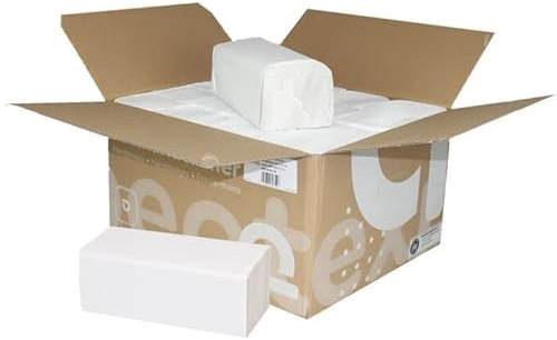 Papierhandtücher, Z-Falz, weiß, 2-lagig, 25x23cm, Recycling, 3200 Stück