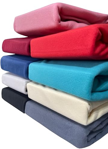 Winter Thermo Fleece Spannbettlaken Flausch Spannbetttuch in vielen Farben und Größen Bettlaken, 2er Pack Größe 90 x 200 cm - 100 x 200 cm, rot