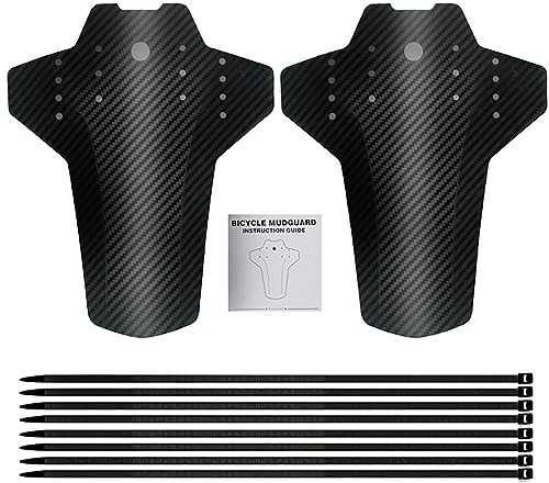 melebellot 2 Stück Schutzbleche Mountainbike,Mudguard Vorne und Hinten, Fahrrad Mud Guard, MTB Schutzblech für 26/27.5/29 Zoll