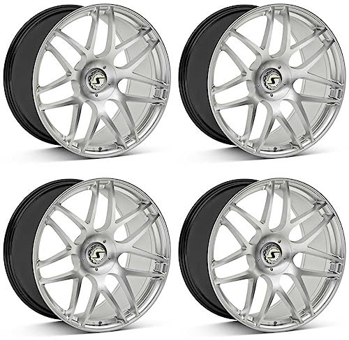 4x Schmidt Felgen Gambit 10.5Jx21 ET26 5x130 Highgloss Silber kompatibel mit Mercedes AMG G63